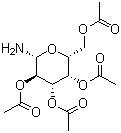 结构式 CAS# 58484-22-3, 2,3,4,6-四-O-乙酰基-beta-D-吡喃半乳糖胺