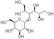structure of CAS# 585-88-6, Maltitol;4-O-alpha-Glucopyranosyl-D-sorbitol; 4-O-alpha-D-Glucopyranosyl-D-glucitol