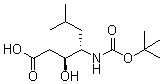 N-(tert-Butoxycarbonyl)statine molecular structure (CAS 58521-49-6)