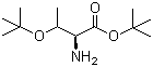 结构式 CAS# 5854-78-4, O-叔丁基-L-苏氨酸叔丁酯