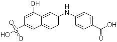 6-(4-羧基苯胺基)-4-羟基-2-萘磺酸分子结构 (CAS 5855-84-5)