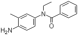 结构式 CAS# 5856-00-8, N-(4-氨基-3-甲基苯基)-N-乙基苯甲酰胺