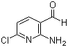 2-Amino-6-chloro-3-pyridinecarboxaldehyde molecular structure (CAS 58584-61-5)
