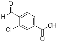3-氯-4-甲酰基苯甲酸分子结构 (CAS 58588-59-3)