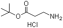 structure of CAS# 58620-93-2, tert-Butyl 3-aminopropanoate hydrochloride;beta-Alanine tert-butyl ester hydrochloride