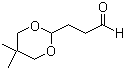 3-(5,5-二甲基-1,3-二氧己环-2-基)-1-丙醛分子结构 (CAS 58697-03-3)