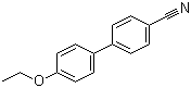 structure of CAS# 58743-78-5, 4-Ethoxy-[1,1'-biphenyl]-4'-carbonitrile;4-Ethoxy-4'-cyanobiphenyl