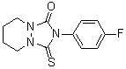 2-(4-Fluorophenyl)hexahydro-3-thioxo-1H-[1,2,4]triazolo[1,2-a]pyridazin-1-one molecular structure (CAS 58744-68-6)