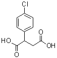 2-(4-氯苯基)琥珀酸分子结构 (CAS 58755-91-2)
