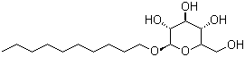 Decyl-beta-D-glucopyranoside molecular structure (CAS 58846-77-8)