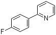 2-(4-氟苯基)吡啶分子结构 (CAS 58861-53-3)