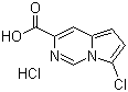 7-Chloropyrrolo[1,2-c]pyrimidine-3-carboxylic acid hydrochloride molecular structure (CAS 588720-14-3)