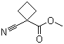 1-氰基环丁烷羧酸甲酯分子结构 (CAS 58920-79-9)