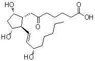 structure of CAS# 58962-34-8, 6-Ketoprostaglandin F<sub>1alpha</sub>;6-Keto-PGF<sub>1alpha</sub>; (9alpha,11alpha,13E,15S)-9,11,15-Trihydroxy-6-oxoprost-13-en-1-oic acid