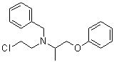 结构式 CAS# 59-96-1, 酚苄明