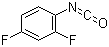 2,4-二氟苯基异氰酸酯分子结构 (CAS 59025-55-7)