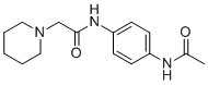 N-{4-[2-(哌啶-1-基)乙酰氨基]苯基}亚氨基乙酸分子结构 (CAS 5906-75-2)