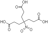 硝基甲烷三丙酸分子结构 (CAS 59085-15-3)