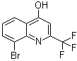 8-Bromo-2-(trifluoromethyl)quinolin-4-ol molecular structure (CAS 59108-43-9)
