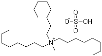 结构式 CAS# 59158-14-4, 三辛基甲基硫酸铵