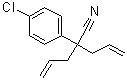 4-氯-alpha,alpha-二-2-丙烯基苯乙腈分子结构 (CAS 59242-93-2)