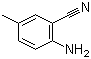 结构式 CAS# 5925-93-9, 2-氨基-5-甲基苯腈; 4-氨基-3-氰基甲苯