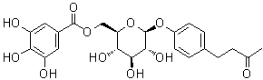 structure of CAS# 59282-56-3, Lindleyin;4-[4-[[6-O-(3,4,5-Trihydroxybenzoyl)-beta-D-glucopyranosyl]oxy]phenyl]-2-butanone