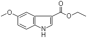结构式 CAS# 59292-36-3, 5-甲氧基吲哚-3-甲酸乙酯
