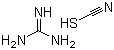 Guanidine thiocyanate molecular structure (CAS 593-84-0)