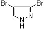 3,4-二溴吡唑分子结构 (CAS 5932-18-3)
