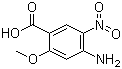 4-Amino-2-methoxy-5-nitrobenzoic acid molecular structure (CAS 59338-84-0)