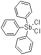 structure of CAS# 594-31-0, Dichlorotriphenylantimony;Dichlorotriphenylstibine; Dichlorotriphenylstiborane; NSC 179782; NSC 432; Triphenylantimony dichloride; Triphenylantimony(V) dichloride; Triphenylstibine dichloride