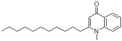 1-Methyl-2-undecyl-4(1H)-quinolone molecular structure (CAS 59443-02-6)