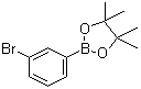 structure of CAS# 594823-67-3, 3-Bromophenylboronic acid pinacol ester;2-(3-Bromophenyl)-4,4,5,5-tetramethyl-1,3,2-dioxaborolane