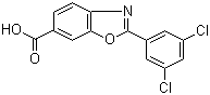 2-(3,5-Dichlorophenyl)-6-benzoxazole carboxylic acid molecular structure (CAS 594839-88-0)