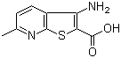 structure of CAS# 59488-60-7, 3-Amino-6-methylthieno[2,3-b]pyridine-2-carboxylic acid