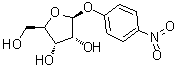 structure of CAS# 59495-69-1, 4-Nitrophenyl beta-D-ribofuranoside;p-Nitrophenyl beta-D-ribofuranoside