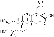 (2betaalpha,3alpha)-2,3-二羟基齐墩果-12-烯-28-酸分子结构 (CAS 5957-40-4)