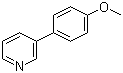 structure of CAS# 5958-02-1, 3-(4-Methoxyphenyl)pyridine;3-(p-Methoxyphenyl)pyridine