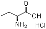 L-2-氨基丁酸盐酸盐分子结构 (CAS 5959-29-5)