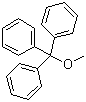 structure of CAS# 596-31-6, Methoxytriphenylmethane;Methyl triphenylmethyl ether; Methyl trityl ether; NSC 64; Triphenylmethoxymethane; Triphenylmethyl methyl ether; Trityl methyl ether