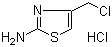 structure of CAS# 59608-97-8, 2-Amino-4-chloromethythiazole hydrochloride;2-Amino-4-(chloromethyl)-1,3-thiazole hydrochloride
