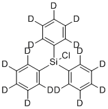 Tris-pentadeuterophenyl-chlorsilan molecular structure (CAS 59620-15-4)