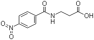 N-(4-Nitrobenzoyl)-beta-alanine molecular structure (CAS 59642-21-6)