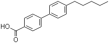 structure of CAS# 59662-47-4, 4-(4-Pentylphenyl)benzoic acid;4-n-Pentylbiphenyl-4'-carboxylic acid