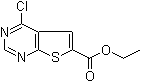 4-Chlorothieno[2,3-d]pyrimidine-6-carboxylic acid ethyl ester molecular structure (CAS 596794-91-1)