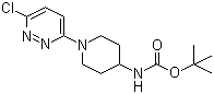 [1-(6-氯-3-哒嗪基)-4-哌啶基]氨基甲酸叔丁酯分子结构 (CAS 596817-46-8)