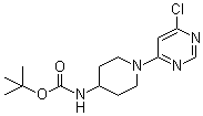 [1-(6-Chloro-4-pyrimidinyl)-4-piperidinyl]carbamic acid tert-butyl ester molecular structure (CAS 596817-50-4)