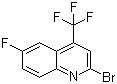 2-Bromo-6-fluoro-4-(trifluoromethyl)quinoline molecular structure (CAS 596845-30-6)