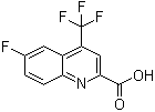 6-Fluoro-4-(trifluoromethyl)-2-quinolinecarboxylic acid molecular structure (CAS 596845-42-0)